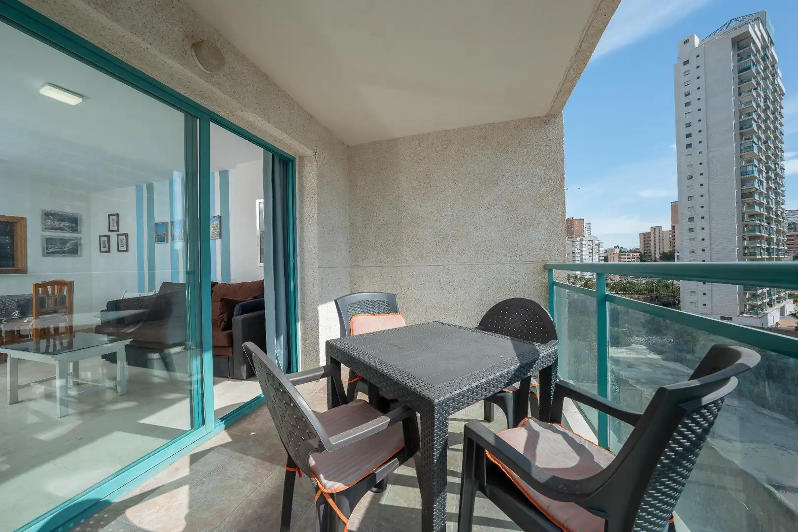 Terrasse von Wohnungen zum Verkauf in Villajoyosa / La Vila Joiosa mit Klimaanlage, Heizung und Terrasse