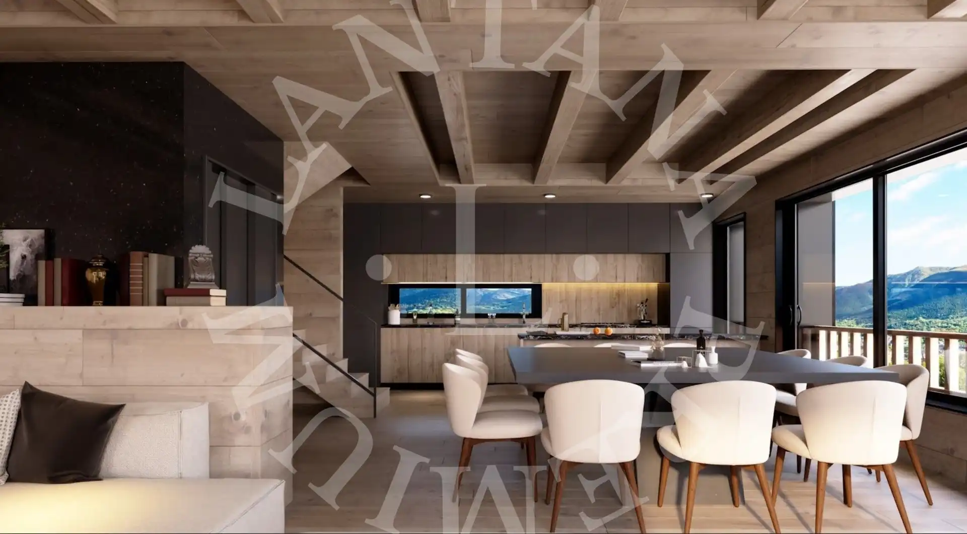 Cocina de Casa o chalet en venta en Naut Aran con Aire acondicionado, Calefacción y Parquet