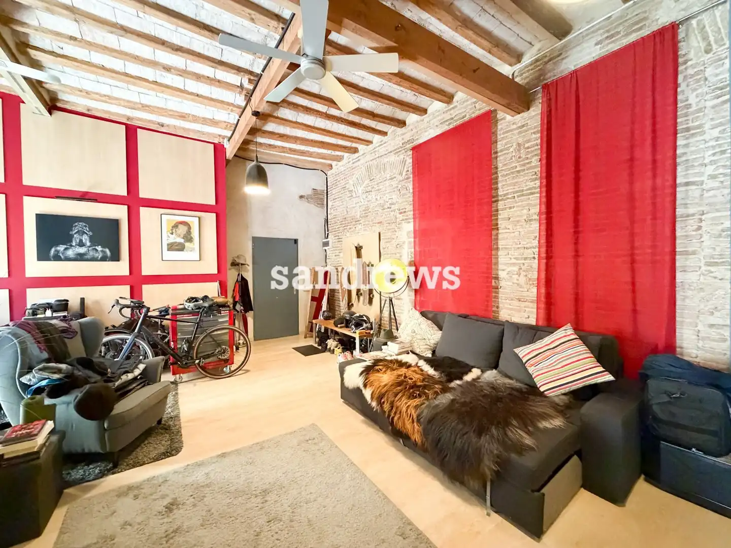 Living room of Flat for sale in Figueres  with Heating