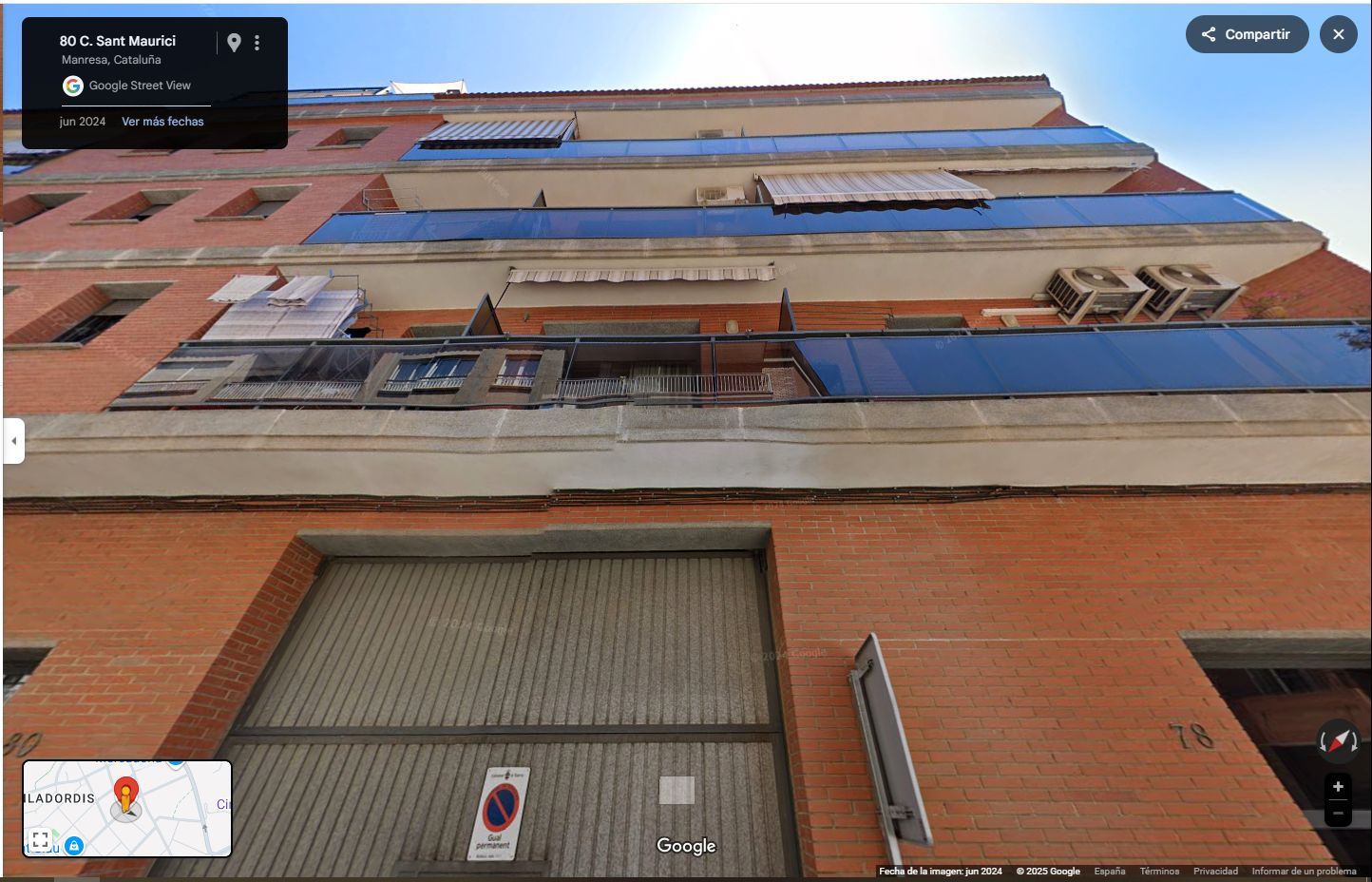 Vista exterior de Piso en venta en Manresa con Balcón