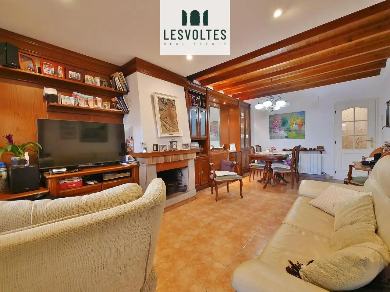 Sala de estar de Casa adosada en venta en Palamós con Aire acondicionado, Calefacción y Jardín privado