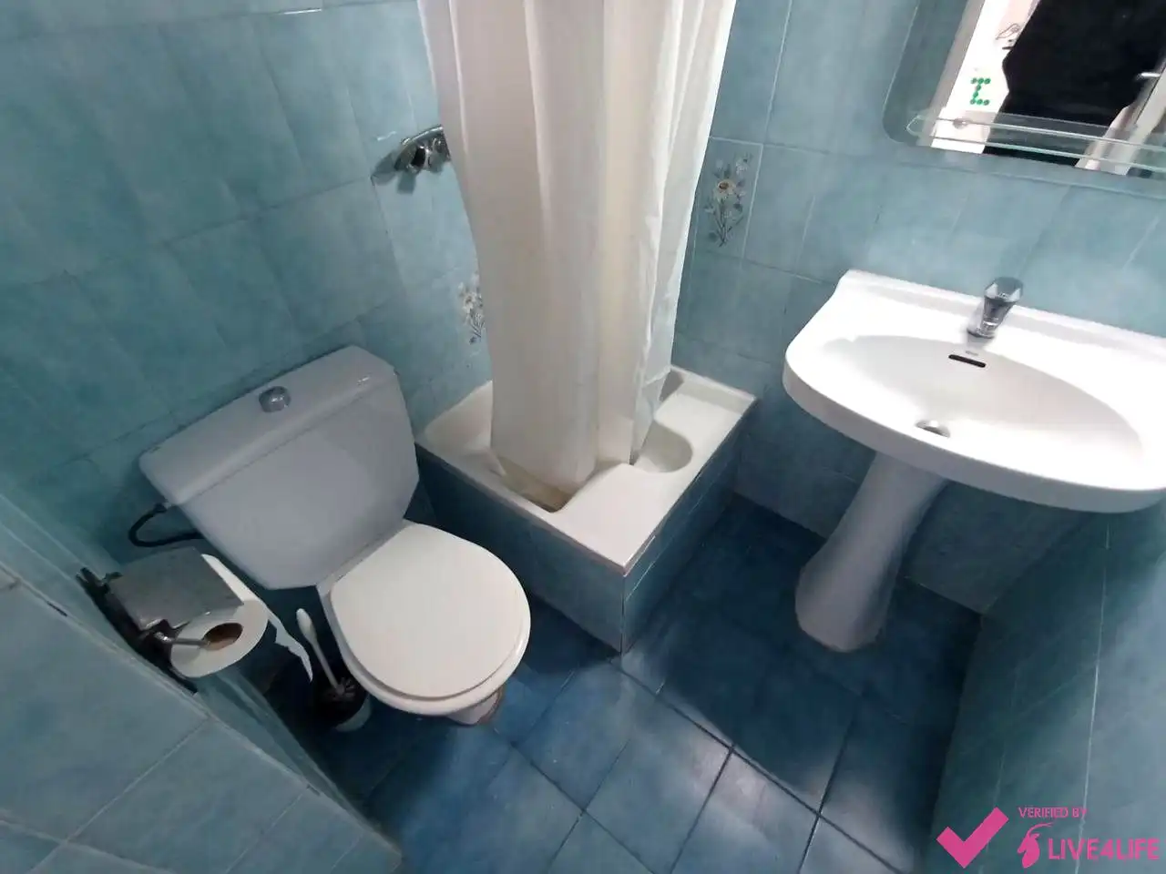 Badezimmer von Wohnung zur Miete in Valencia mit Terrasse und Möbliert