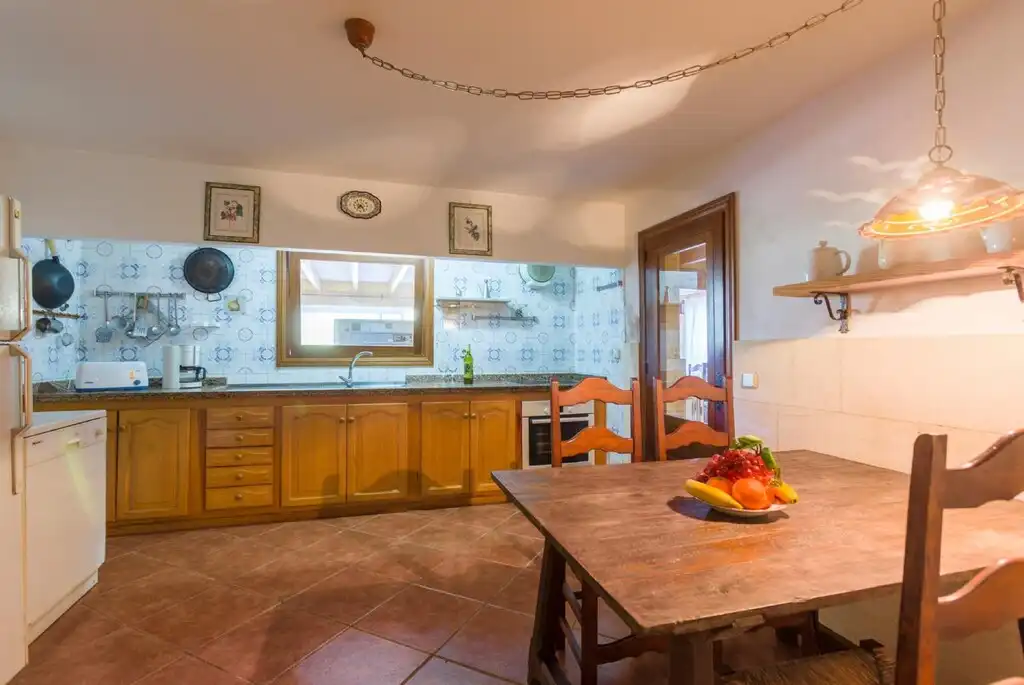 Cocina de Finca rústica en venta en Pollença con Jardín privado, Terraza y Piscina