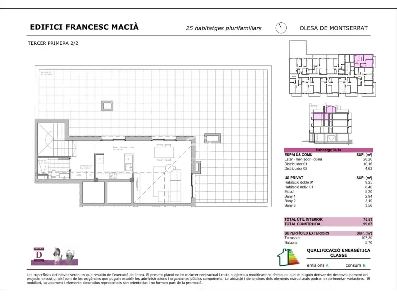Dúplex en venta en Olesa de Montserrat con Aire acondicionado, Calefacción y Terraza