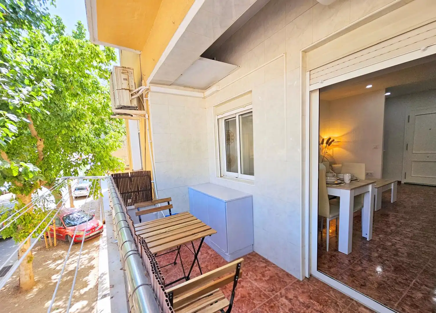 Terraza de Piso de alquiler en Cartagena con Aire acondicionado, Calefacción y Terraza