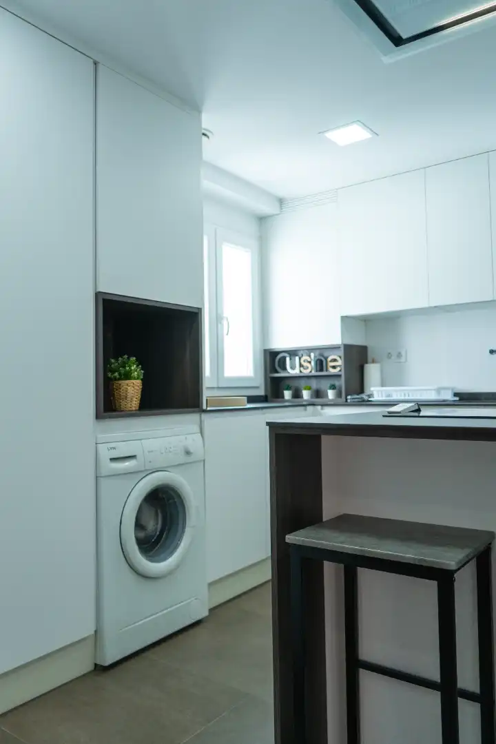 Kitchen of Flat for share in Zaragoza  with Air Conditioner, Heating and Private garden