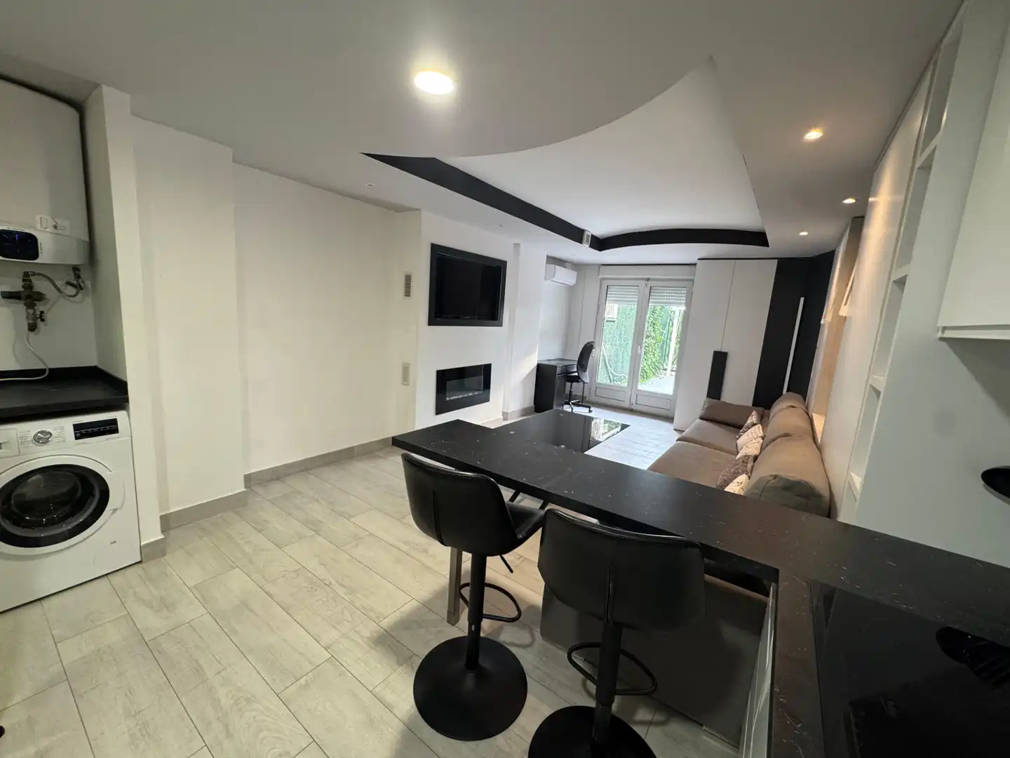 Living room of Flat for rent in Villaviciosa de Odón  with Air Conditioner, Heating and Private garden