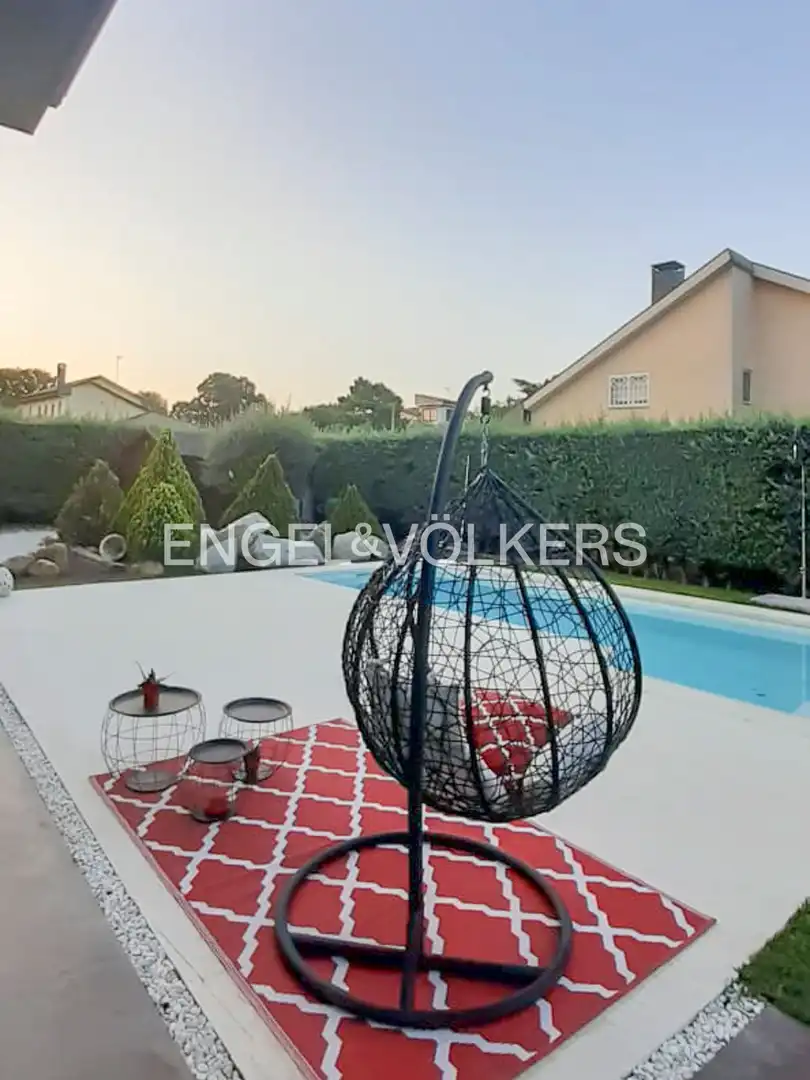 Terrassa de Casa o xalet en venda en Galapagar amb Calefacció, Jardí privat i Terrassa