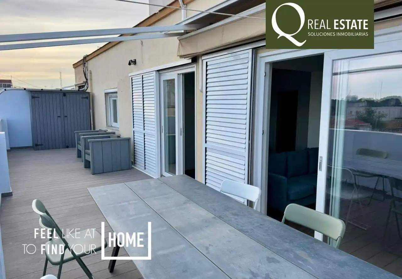 Terrace of Attic for rent in Alicante / Alacant  with Air Conditioner, Heating and Terrace