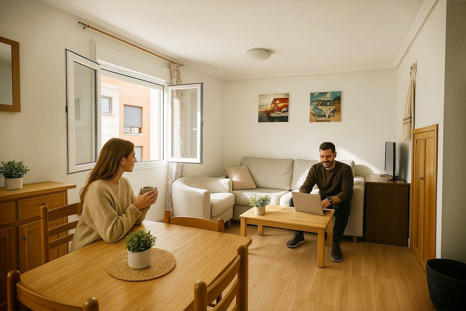 Sala d'estar de Àtic en venda en  Murcia Capital amb Aire condicionat, Calefacció i Terrassa