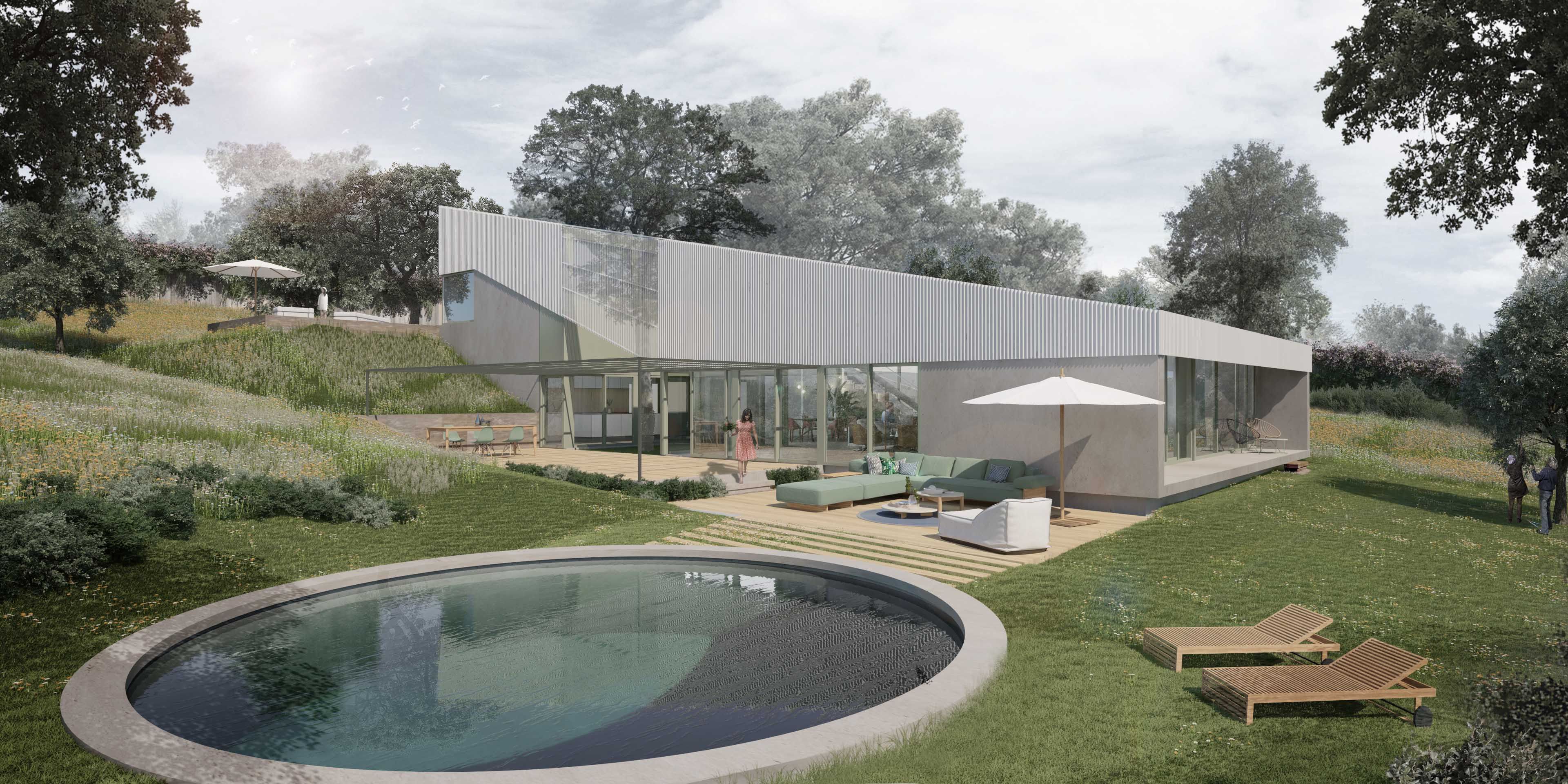 Vista exterior de Casa o xalet en venda en Boadilla del Monte amb Aire condicionat, Calefacció i Jardí privat