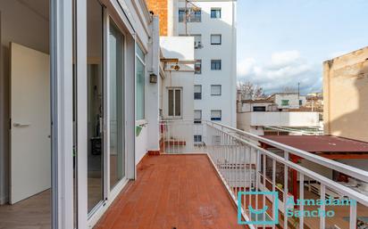 Balcony of Flat for sale in Vilanova i la Geltrú  with Air Conditioner, Parquet flooring and Terrace