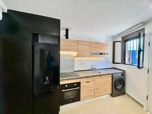 Kitchen of Flat for rent in El Álamo  with Air Conditioner, Heating and Furnished