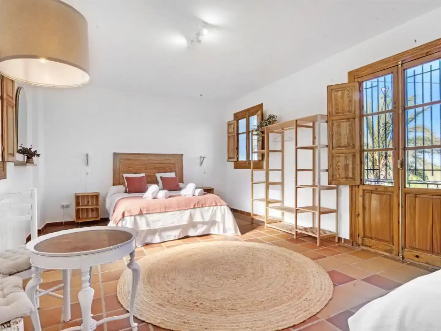 Habitación de Finca rústica de alquiler en Algemesí con Aire acondicionado, Jardín privado y Piscina