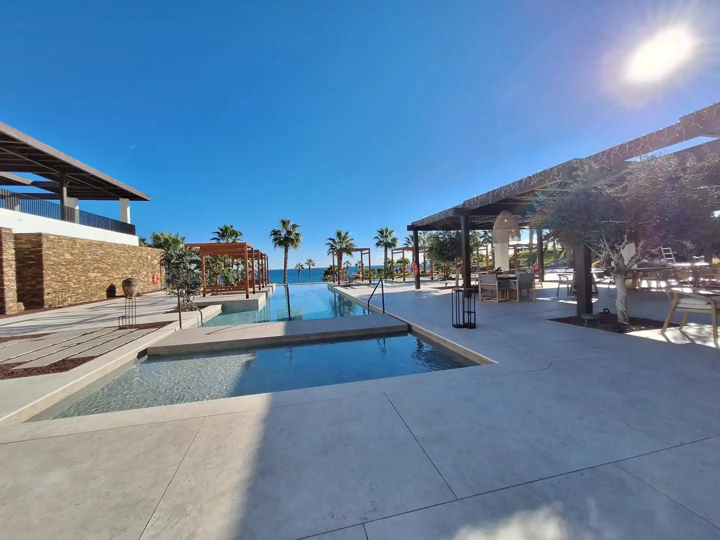Schwimmbecken von Wohnung zum Verkauf in Mojácar mit Klimaanlage, Terrasse und Gemeinschaftspool