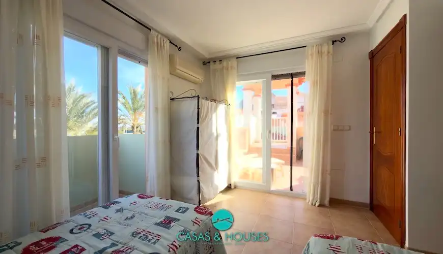 Bedroom of Detached homes for sale in La Manga del Mar Menor  with Air Conditioner, Heating and Private garden