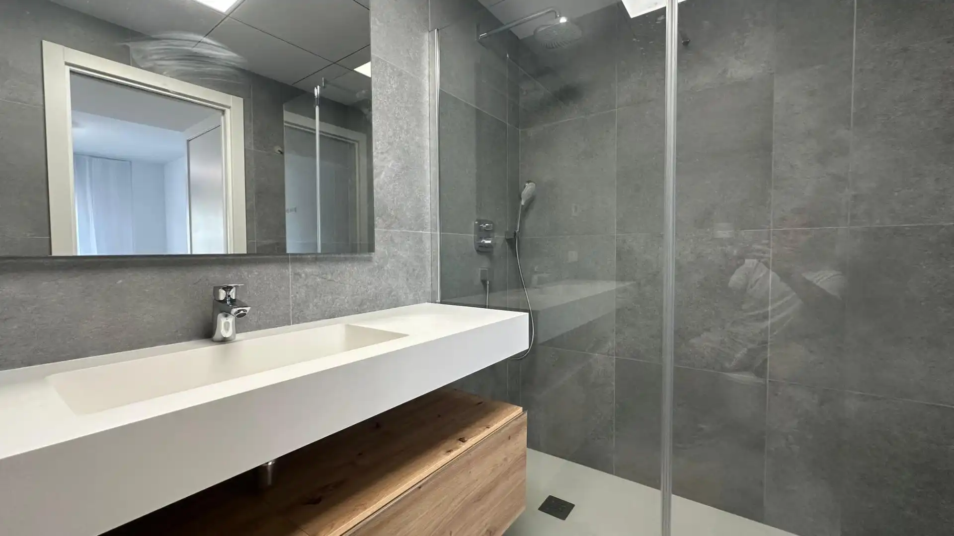Baño de Apartamento de alquiler en Villajoyosa / La Vila Joiosa con Aire acondicionado, Terraza y Amueblado