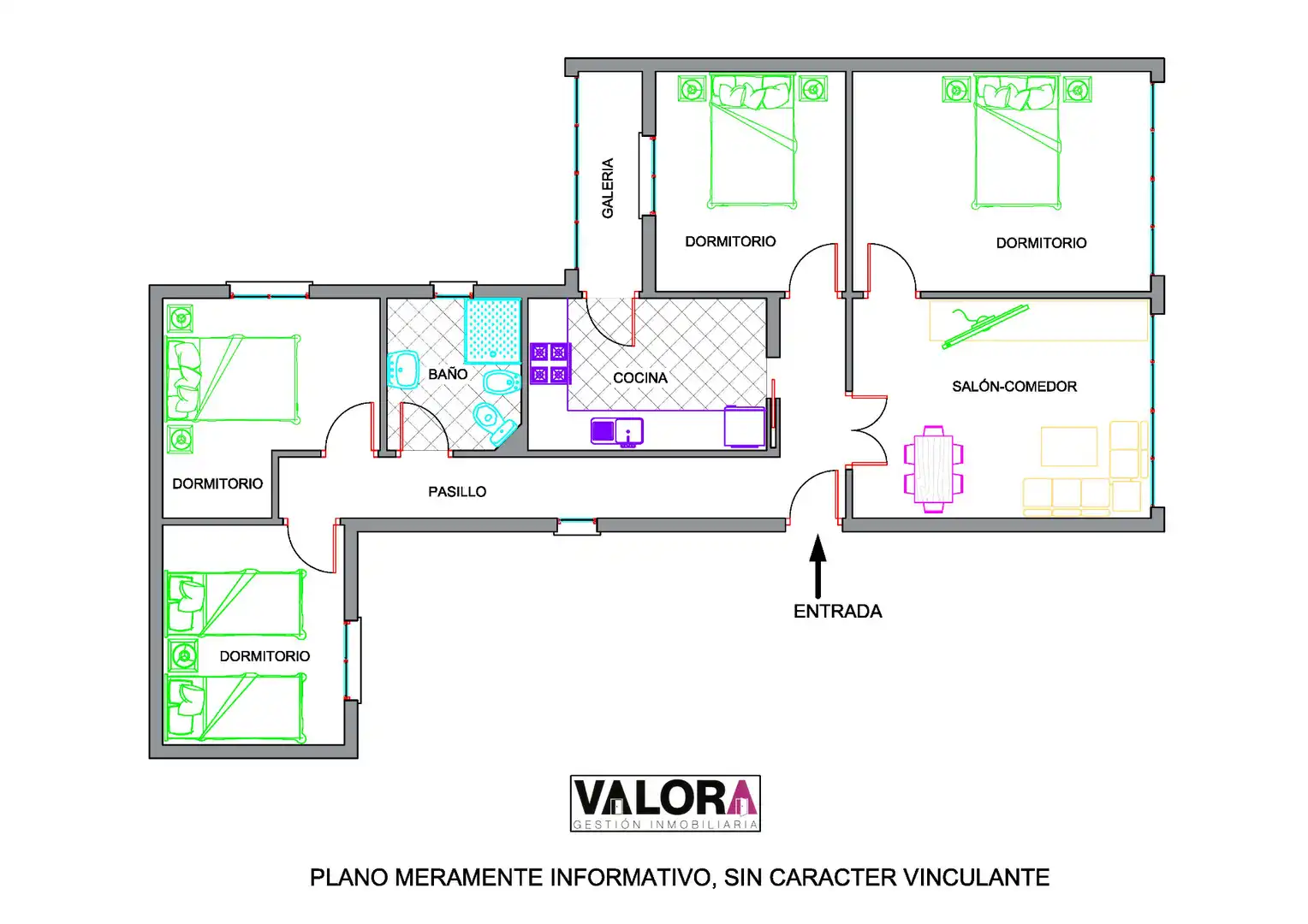 Flat for sale in Cartagena  with Air Conditioner, Furnished and Oven