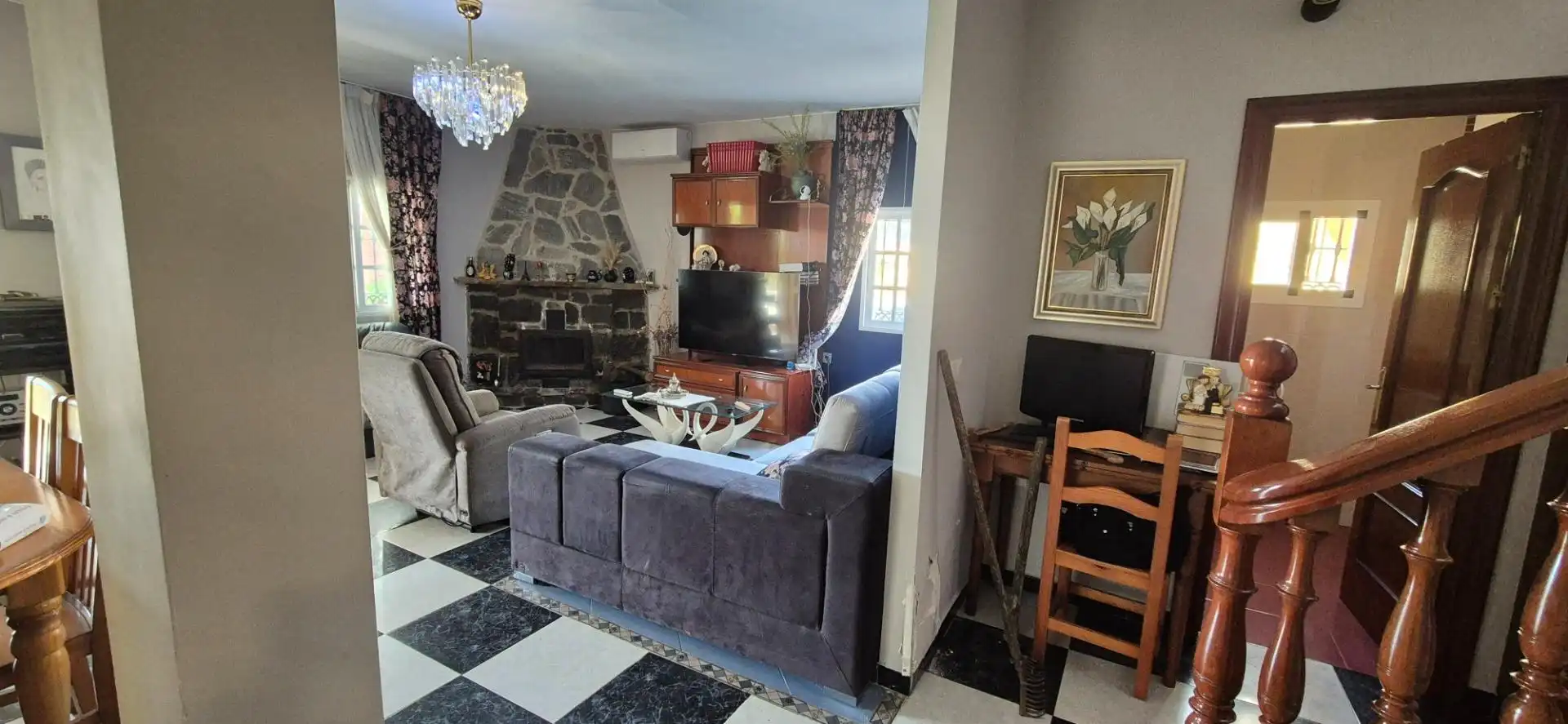 Sala de estar de Casa o chalet en venta en Málaga con Aire acondicionado, Jardín privado y Terraza