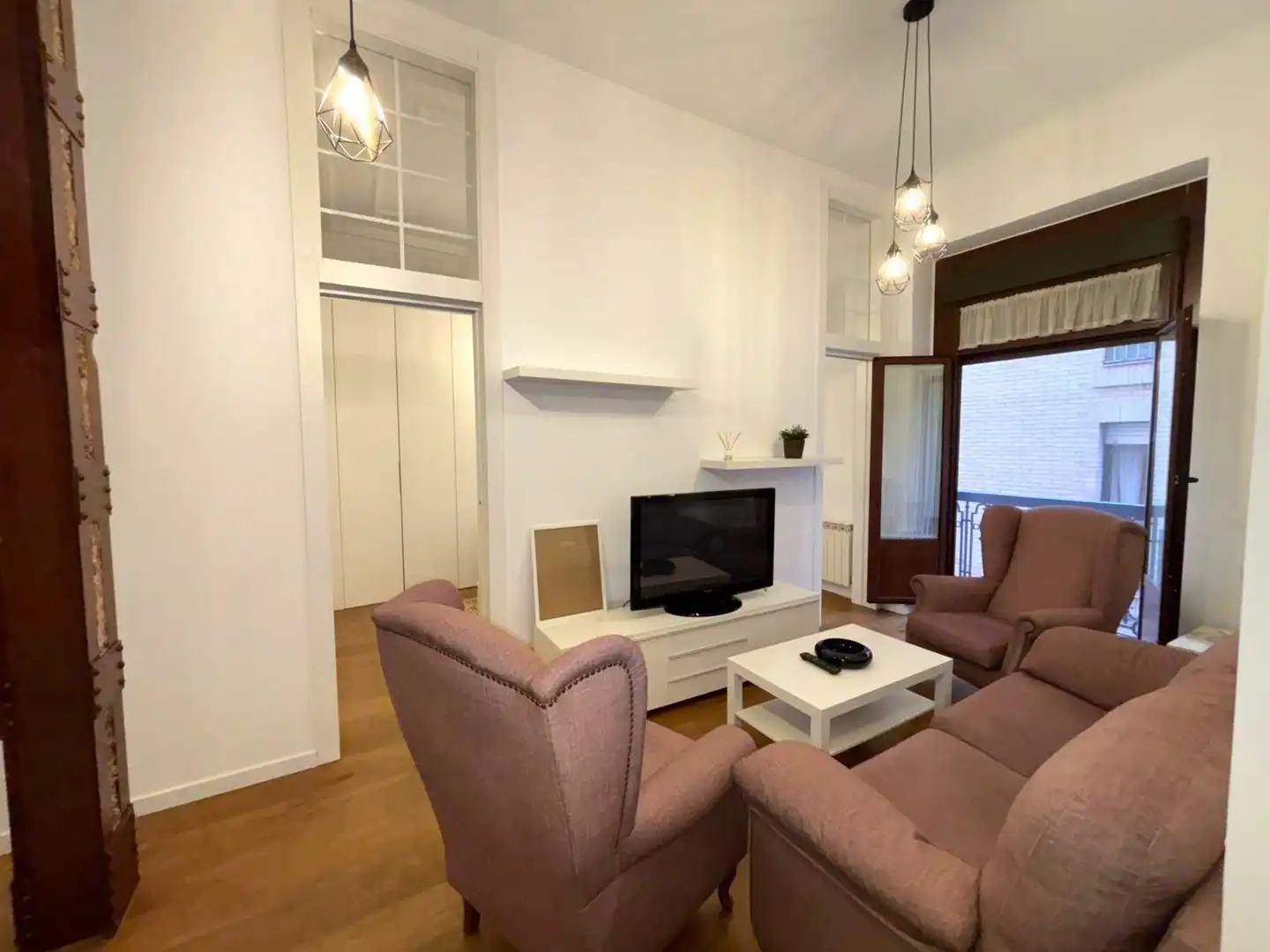 Sala d'estar de Pis de lloguer en  Murcia Capital amb Aire condicionat, Calefacció i Moblat