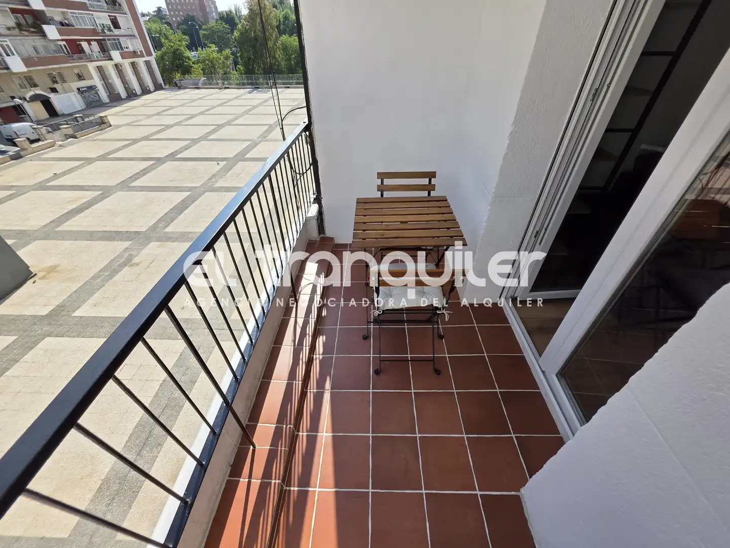 Terrasse von Wohnung zur Miete in Madrid mit Klimaanlage, Terrasse und Möbliert