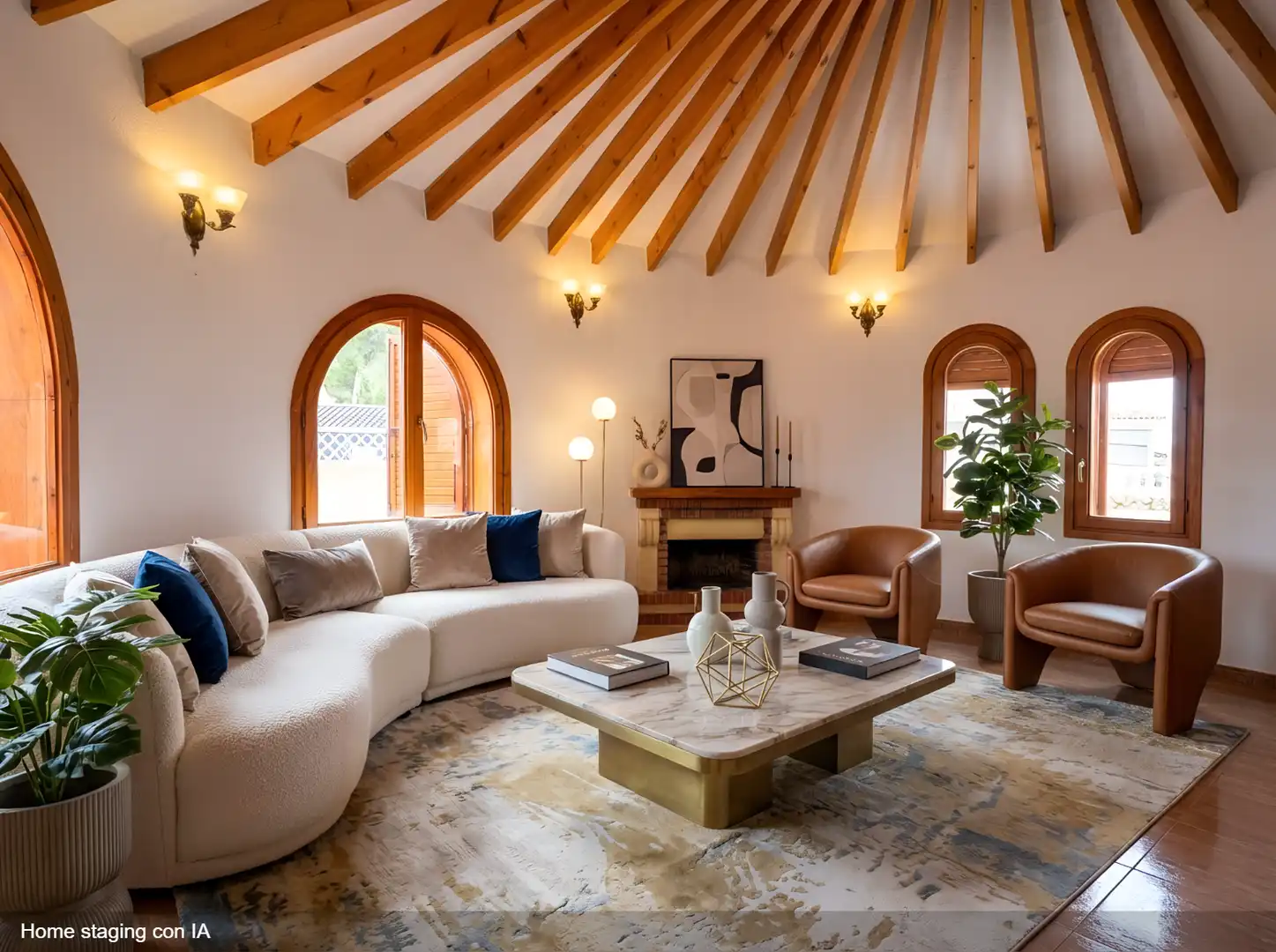 Sala de estar de Casa adosada en venta en Torrevieja con Aire acondicionado, Calefacción y Jardín privado