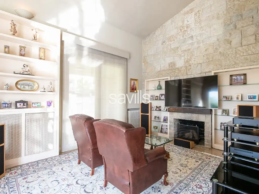 Sala d'estar de Casa o xalet de lloguer en Barcelona amb Moblat