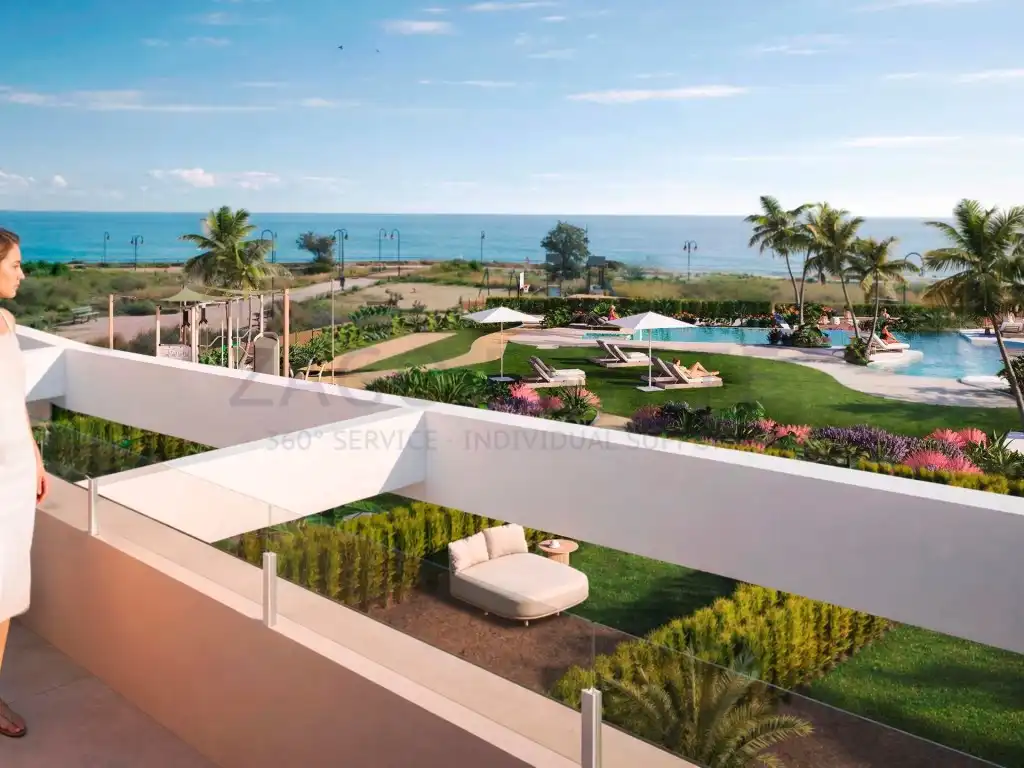 Terrassa de Casa adosada en venda en El Campello amb Jardí privat i Piscina