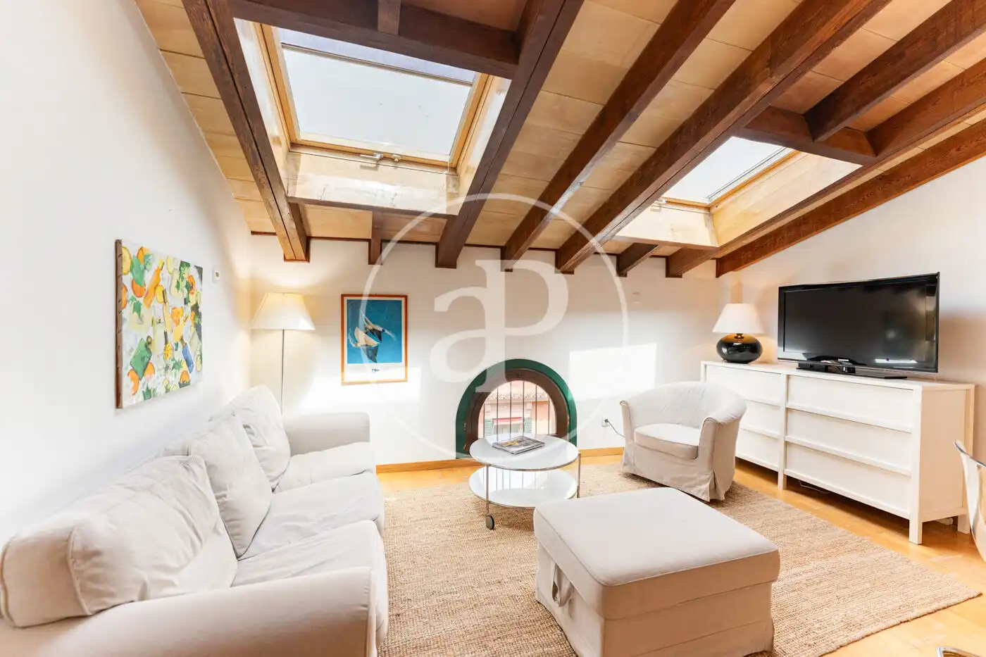 Sala d'estar de Pis en venda en  Palma de Mallorca amb Aire condicionat, Calefacció i Moblat