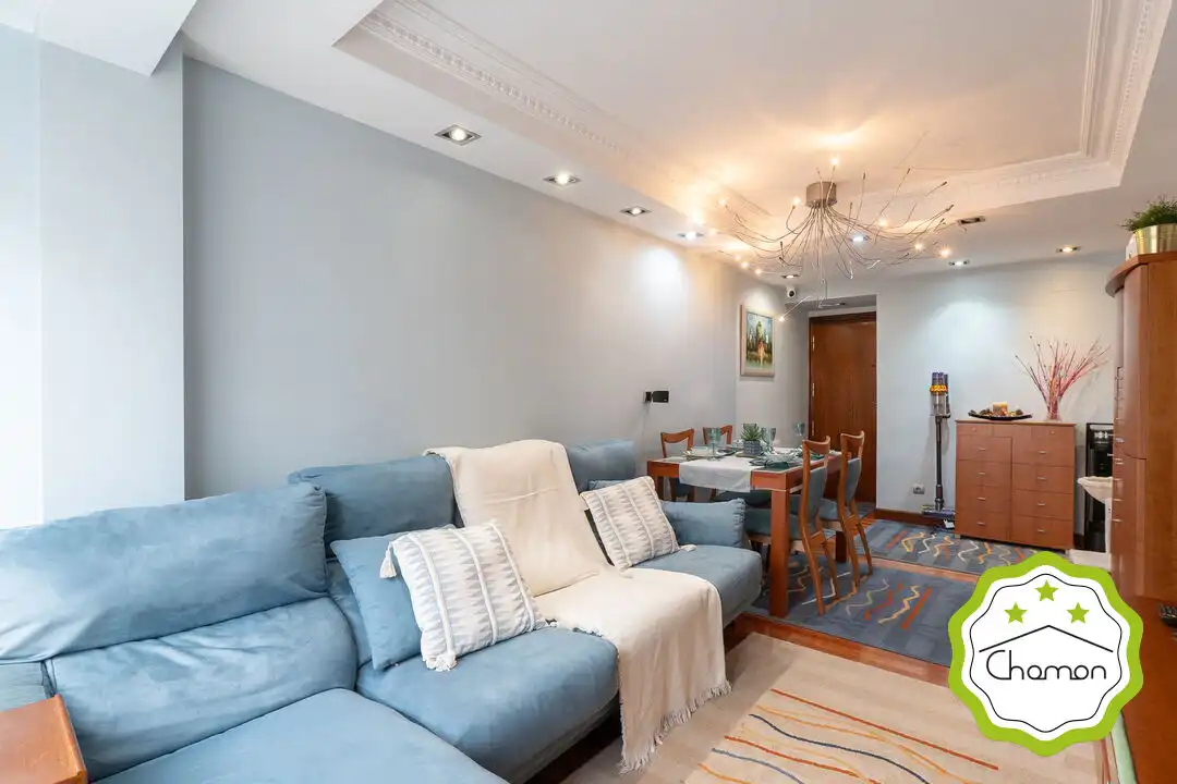 Living room of Flat for sale in Portugalete  with Heating, Terrace and Storage room