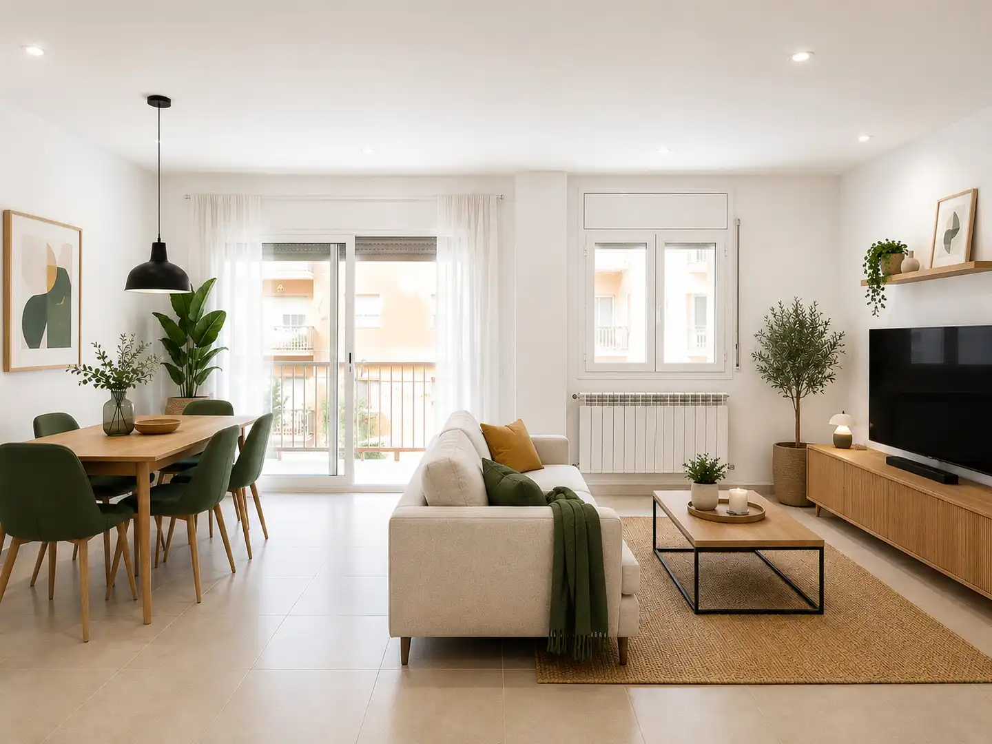 Wohnzimmer von Maisonette zum Verkauf in Girona mit Klimaanlage, Heizung und Terrasse