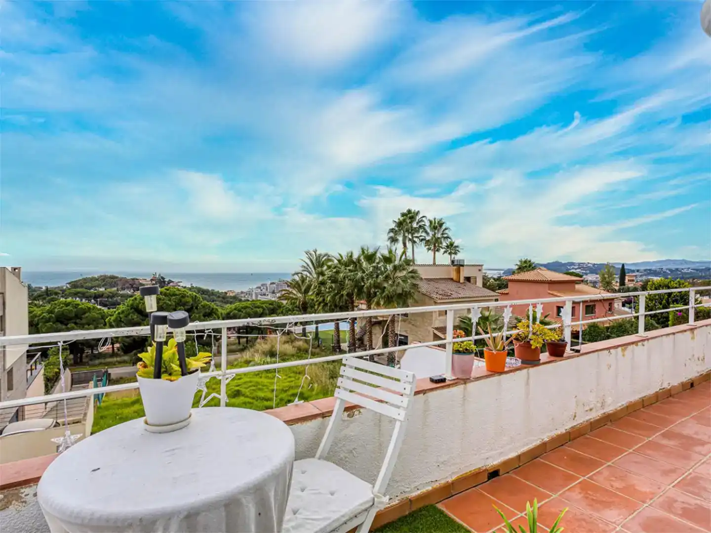 Terrace of Flat for sale in Lloret de Mar  with Air Conditioner, Swimming Pool and Balcony