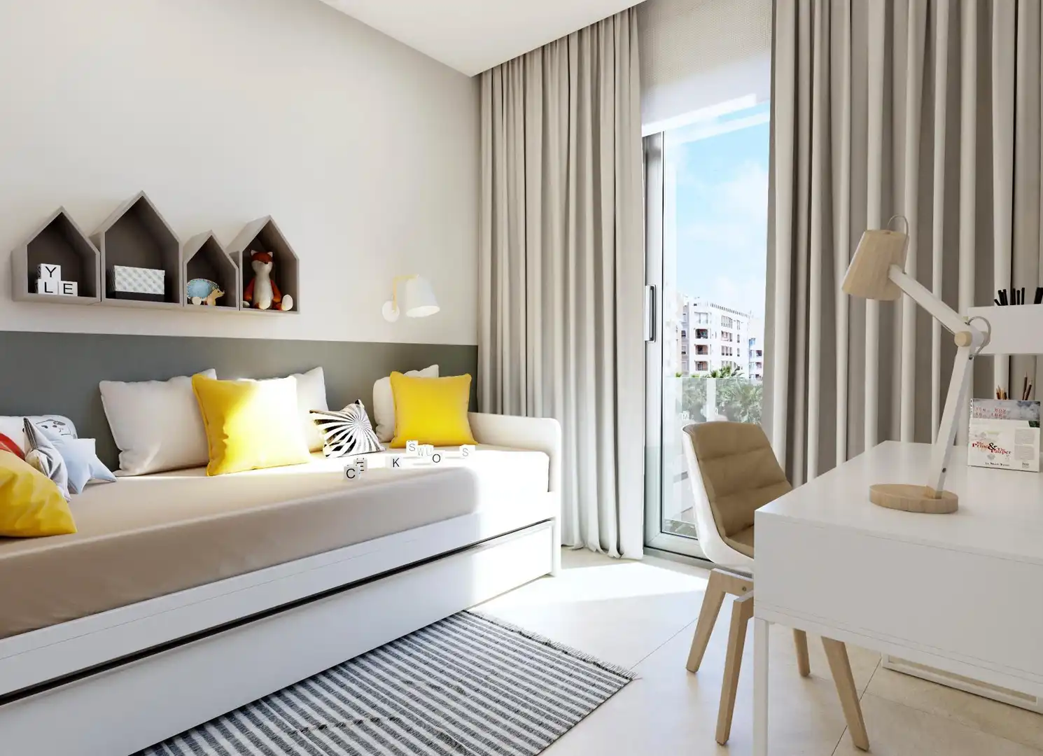 Habitación de Ático en venta en Guardamar del Segura con Aire acondicionado, Terraza y Piscina comunitaria
