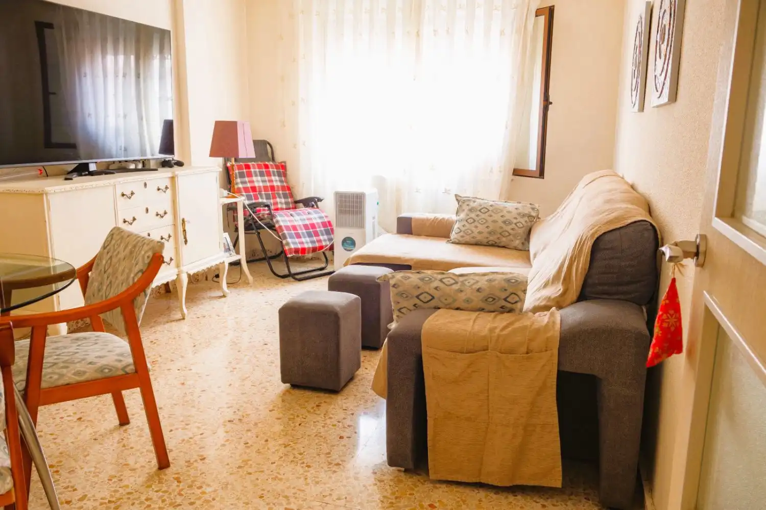 Sala d'estar de Pis en venda en Villajoyosa / La Vila Joiosa amb Aire condicionat
