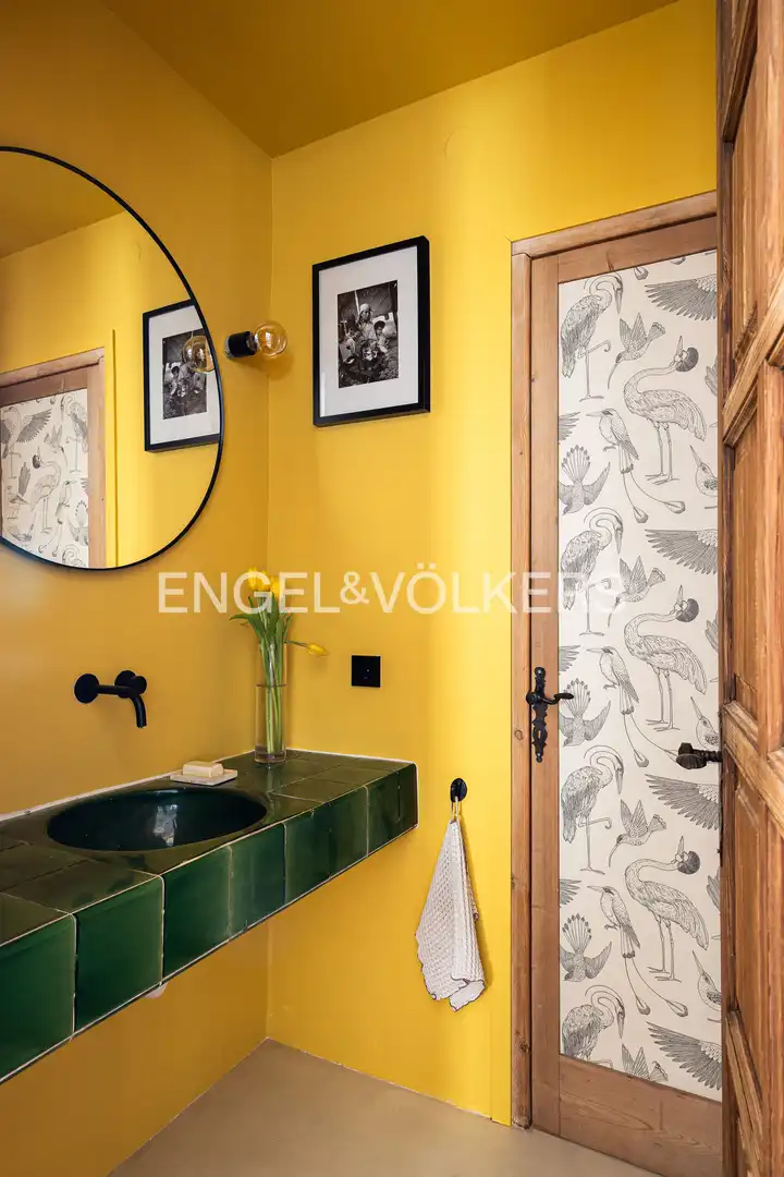 Bathroom of Houses for rent in Caldes d'Estrac  with Air Conditioner, Heating and Private garden