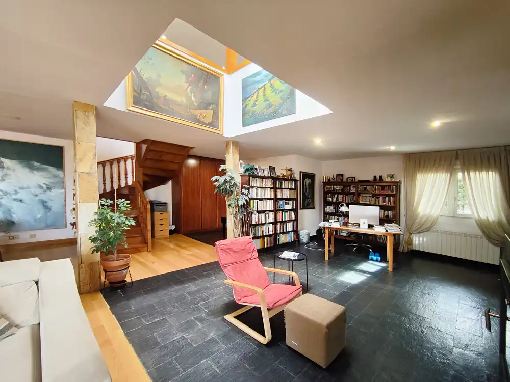 Sala de estar de Casa o chalet en venta en Guadarrama con Calefacción, Jardín privado y Parquet