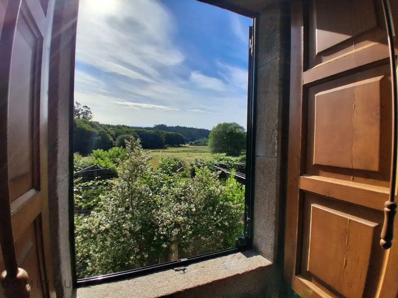 Terrassa de Finca rústica en venda en Cuntis amb Calefacció, Jardí privat i Traster