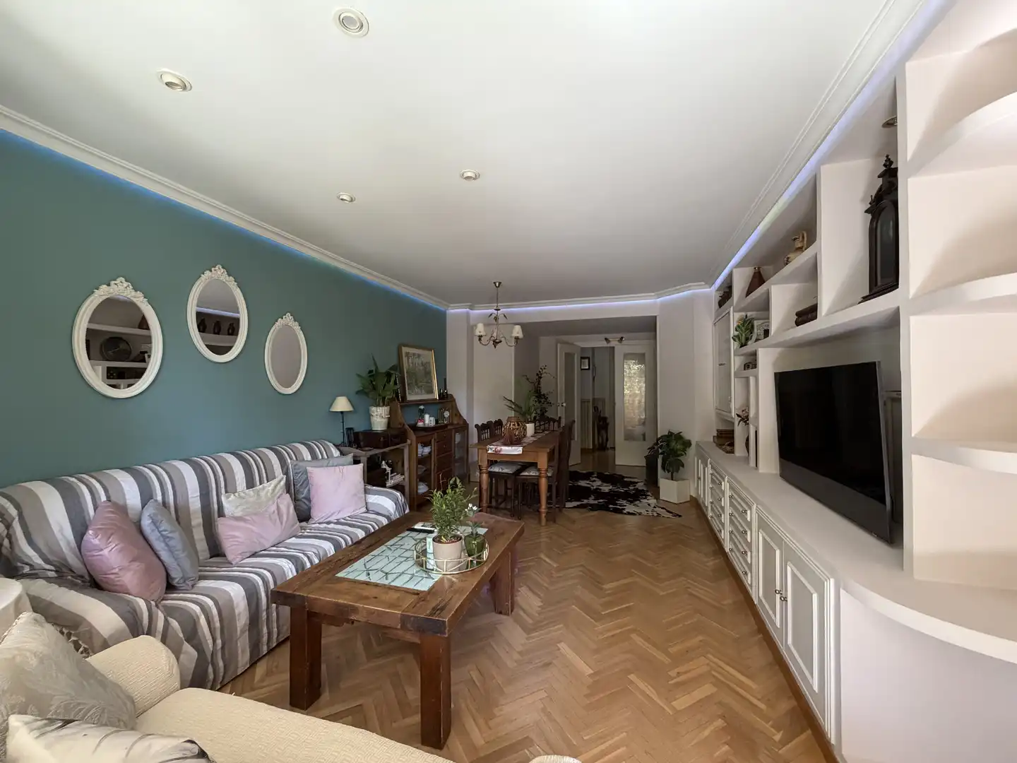 Sala d'estar de Pis en venda en Tres Cantos amb Aire condicionat, Calefacció i Parquet