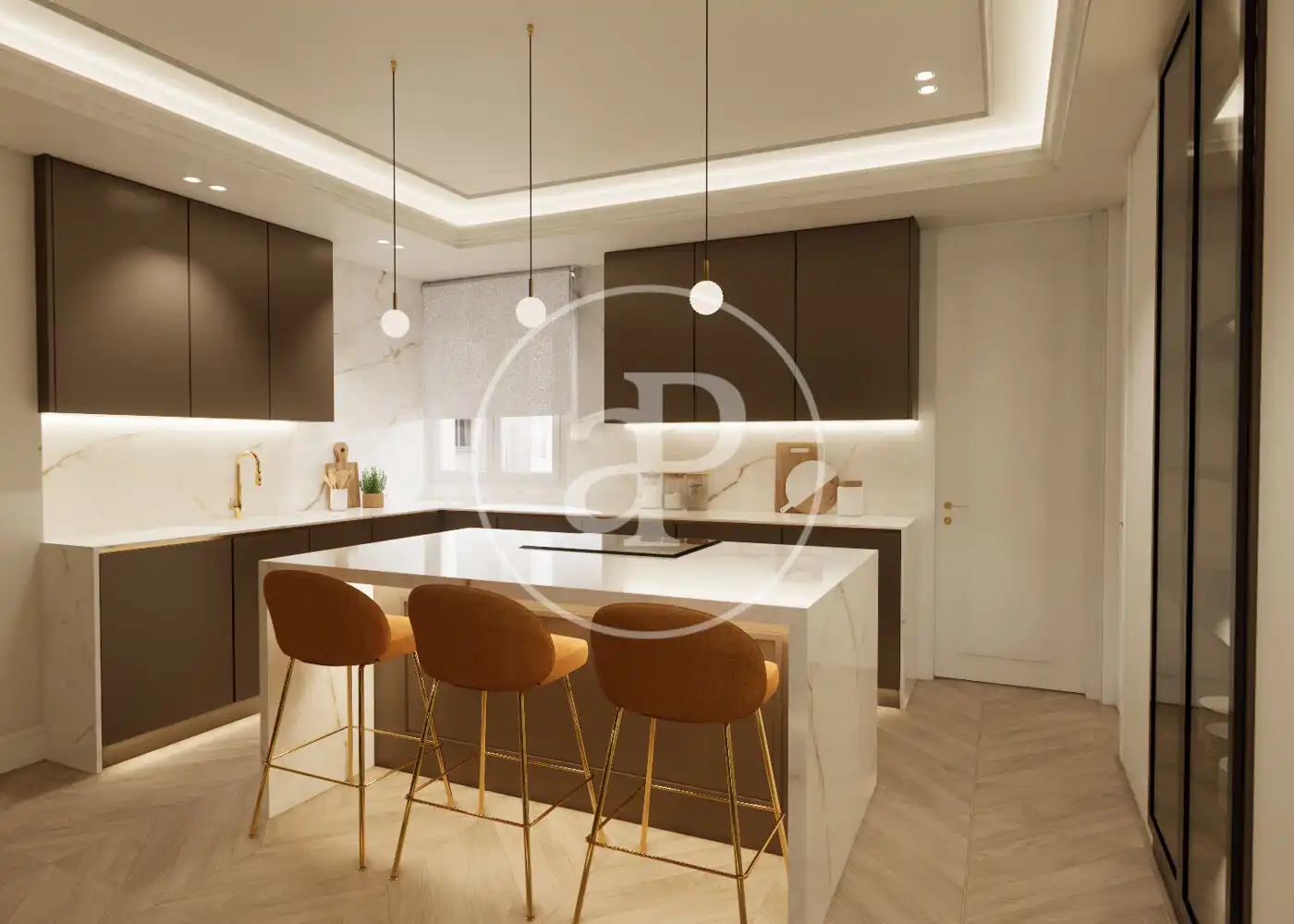 Kitchen of Flat for sale in Madrid  with Air Conditioner, Heating and Terrace
