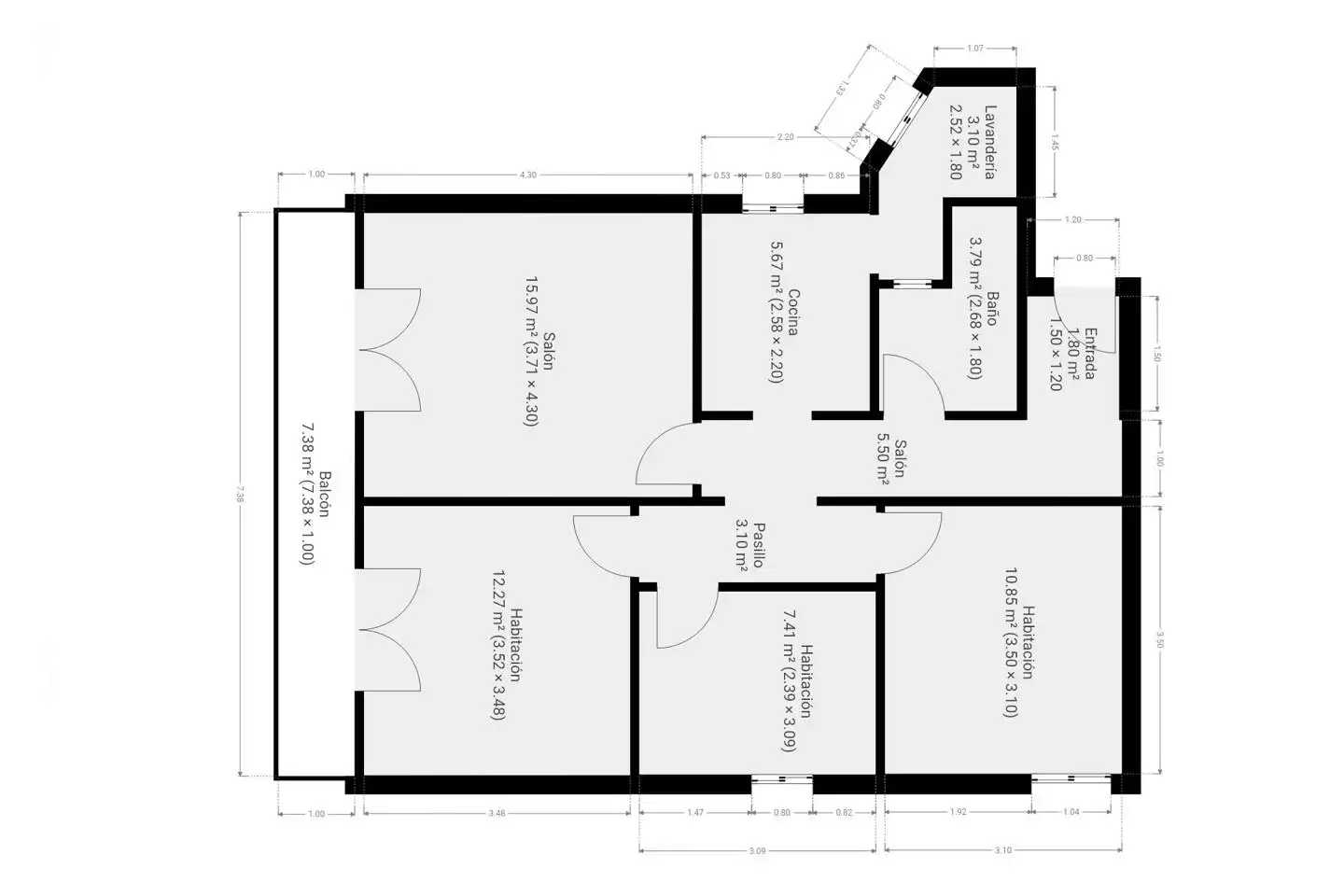 Piso en venta en Vilanova i la Geltrú con Calefacción, Parquet y Balcón