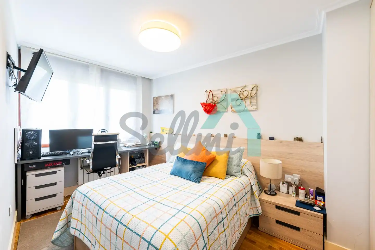 Schlafzimmer von Einfamilien-Reihenhaus zum Verkauf in Vegadeo mit Heizung, Privatgarten und Terrasse