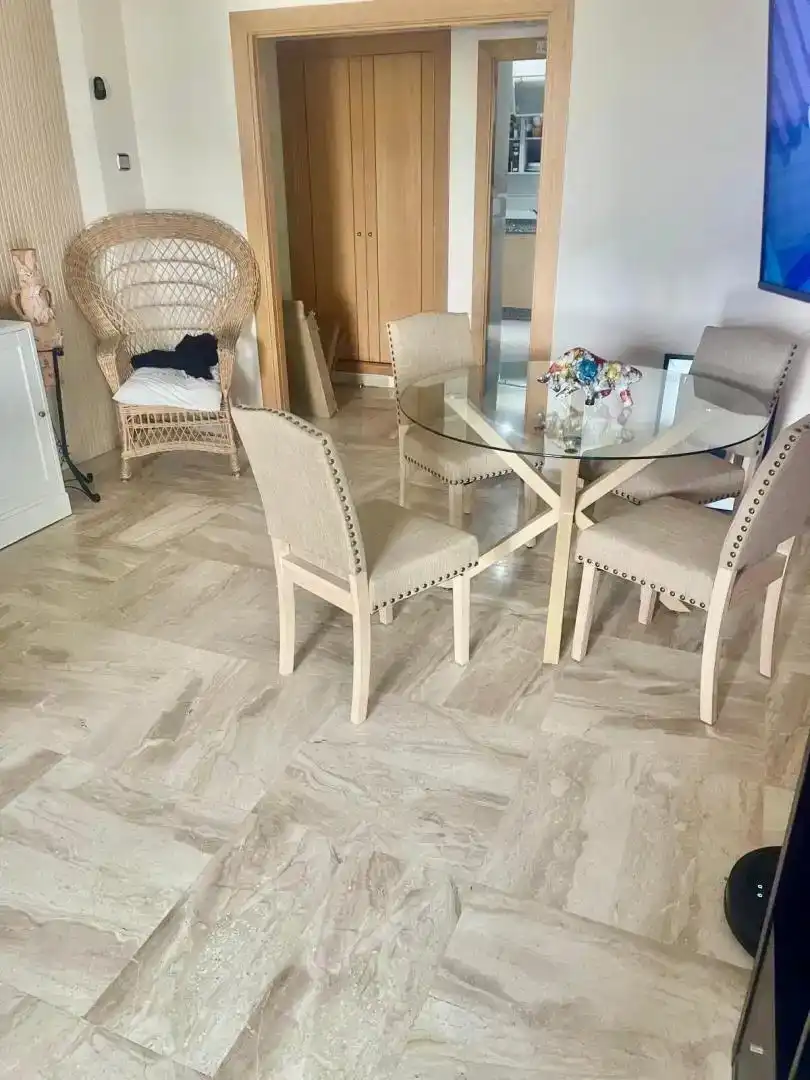 Esszimmer von Wohnungen zum Verkauf in Casares mit Klimaanlage, Schwimmbad und Balkon