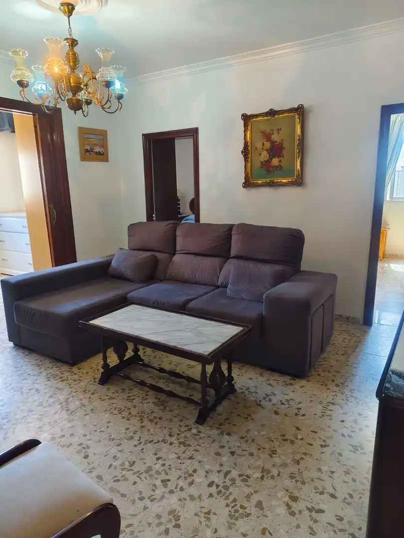 Living room of Flat for sale in Jerez de la Frontera  with Air Conditioner, Heating and Furnished