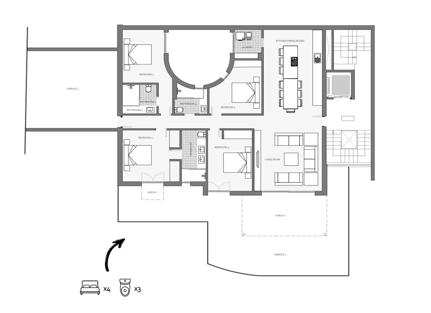 Appartement compact à vendre à Costa de la Calma, imagen 2