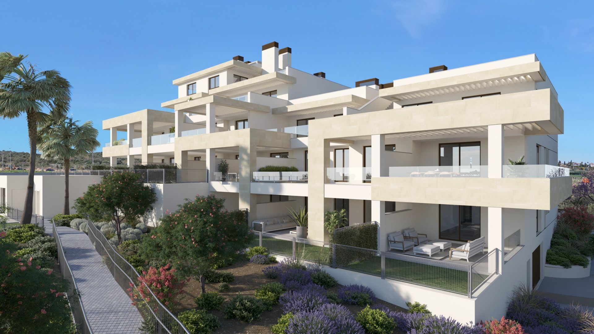 Exterior view of Apartment for sale in Estepona  with Air Conditioner, Terrace and Swimming Pool