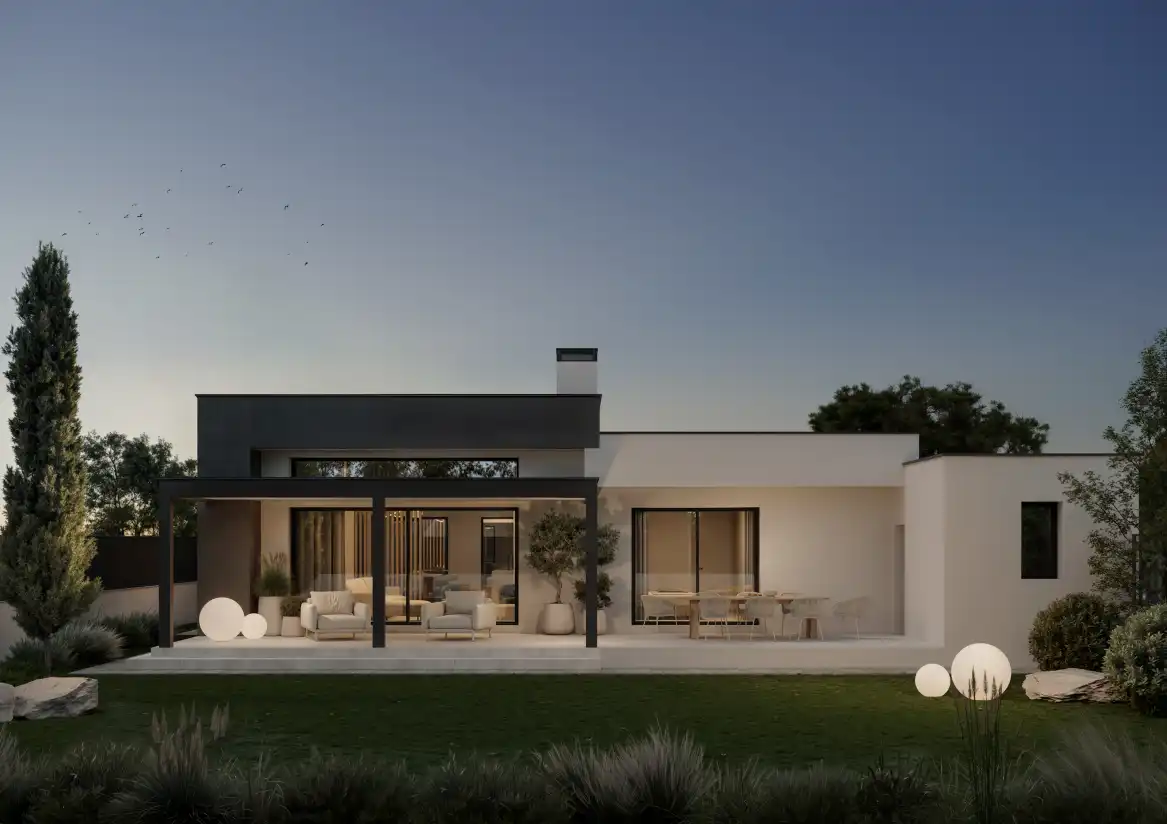 Terraza de Casa o chalet en venta en San Román de los Montes con Aire acondicionado, Calefacción y Jardín privado
