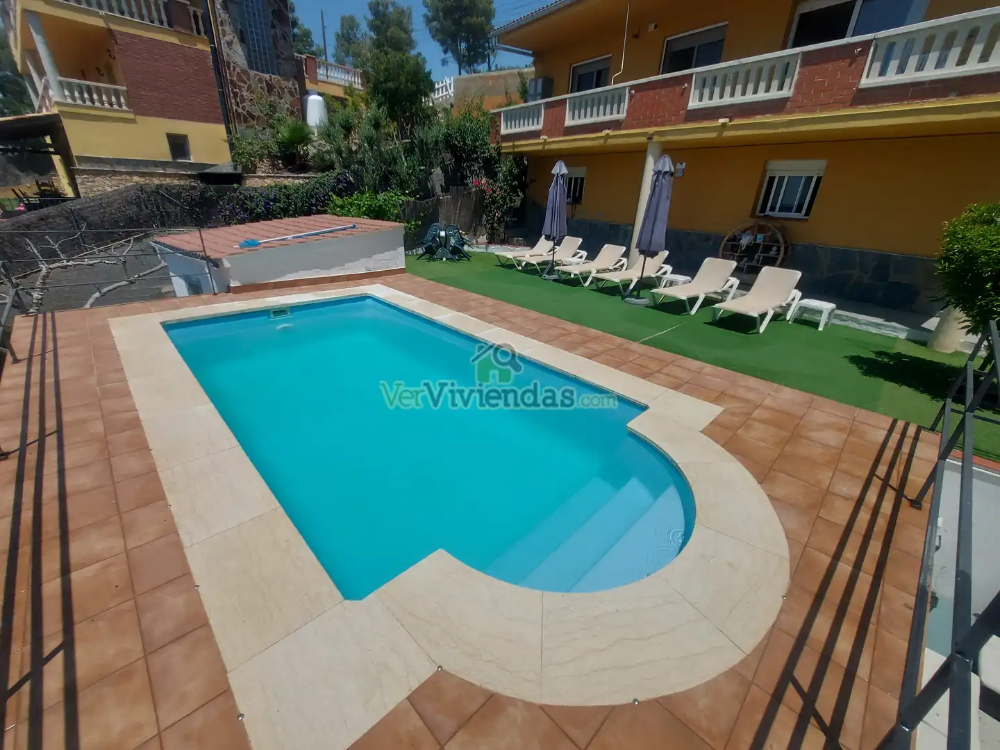 Piscina de Casa o xalet en venda en Olivella amb Calefacció, Jardí privat i Parquet