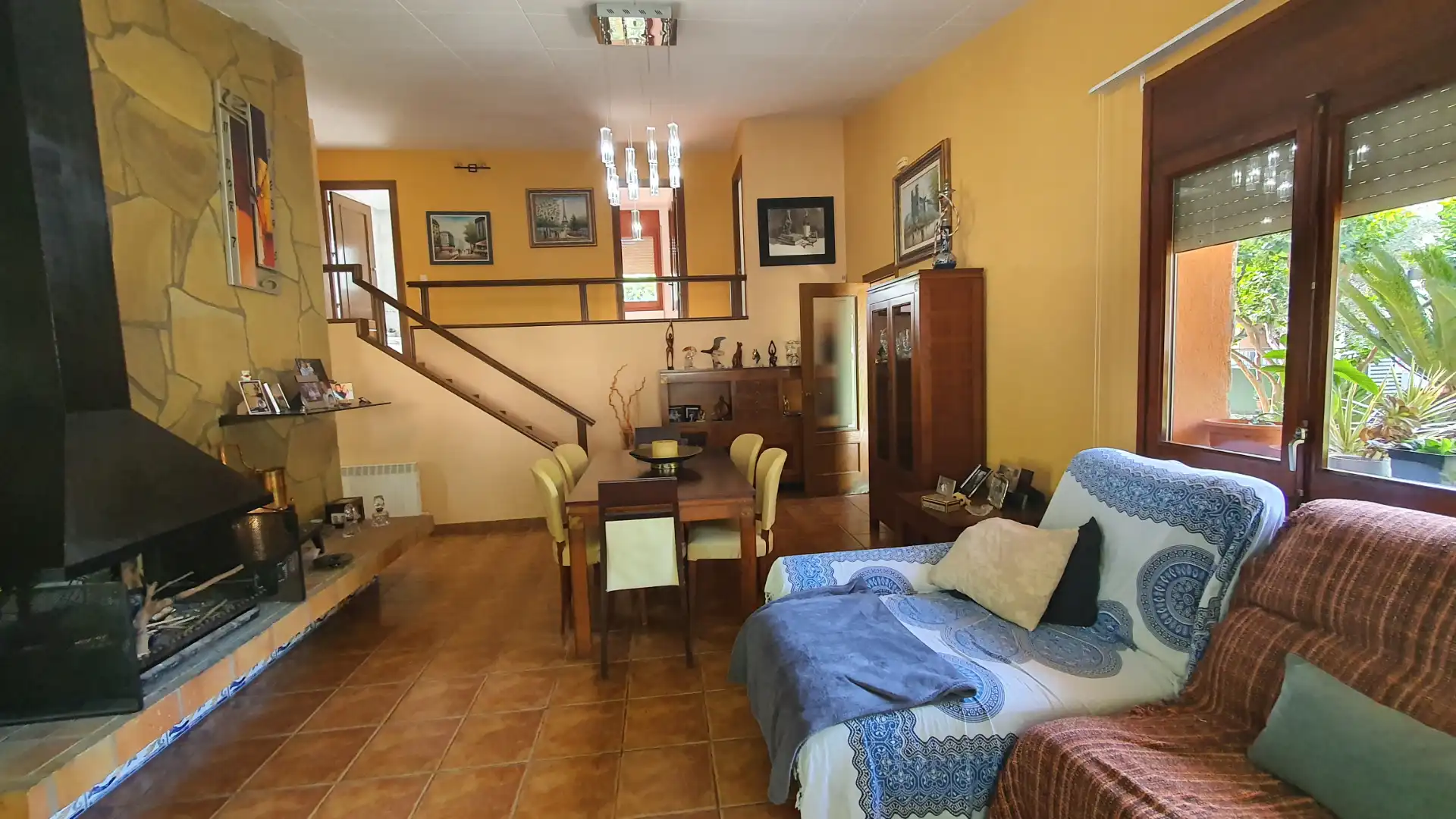 Sala de estar de Casa o chalet en venta en Santa Maria de Palautordera con Calefacción, Terraza y Trastero
