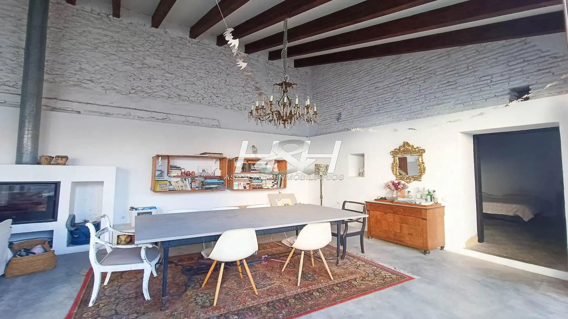 Dining room of Houses for sale in Valencia  with Heating, Private garden and Terrace