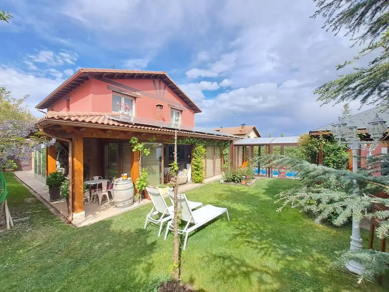 Jardín de Casa o chalet en venta en Arcos con Calefacción, Jardín privado y Parquet